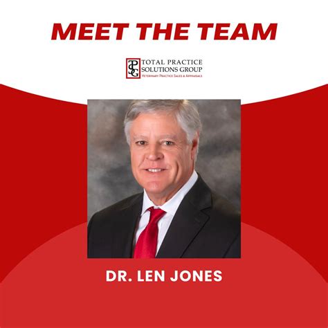 total practice solutions group|Meet Dr. Len Jones, the .